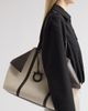 FERRAGAMO Women's Scarf Braided Leather-Trimmed Tote Bag - 2
