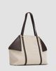 FERRAGAMO Women's Scarf Braided Leather-Trimmed Tote Bag - 3