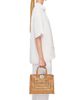 FERRAGAMO Women's Studio Box Open-Weave Raffia Top-Handle Bag - 2