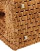 FERRAGAMO Women's Studio Box Open-Weave Raffia Top-Handle Bag - 7