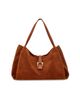 FERRAGAMO Women's Suede Gancini Tab Tote Bag - 4