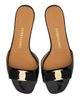 FERRAGAMO Women's Vanilla Patent Leather Mules - 4