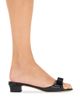FERRAGAMO Women's Vanilla Patent Leather Mules - 7