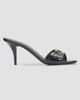 FERRAGAMO Women's Witty Gancini Toe 70MM Leather Kitten Heel Mules - 1