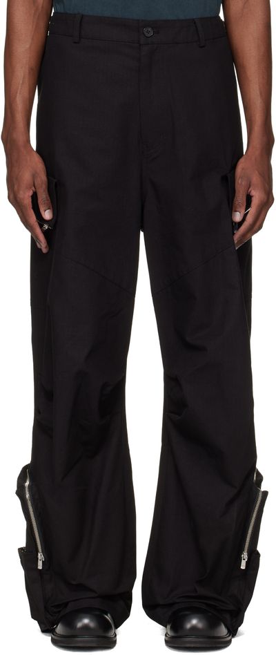 FFFPOSTALSERVICE FFFPOSTALSERVICE Black Engineer Cargo Pants