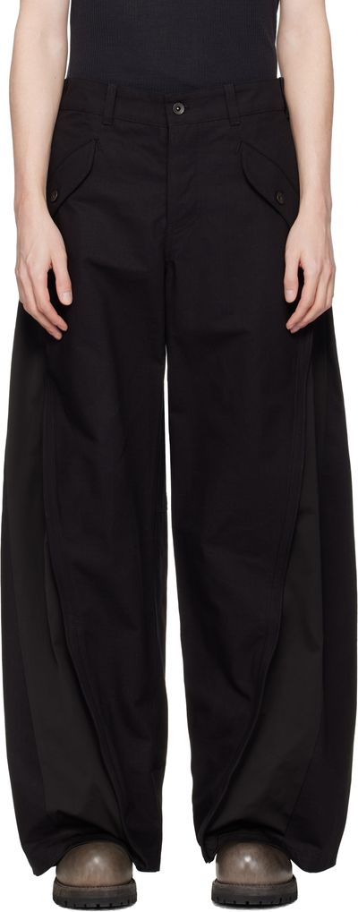 FFFPOSTALSERVICE FFFPOSTALSERVICE Black Kinarak Wired Trousers