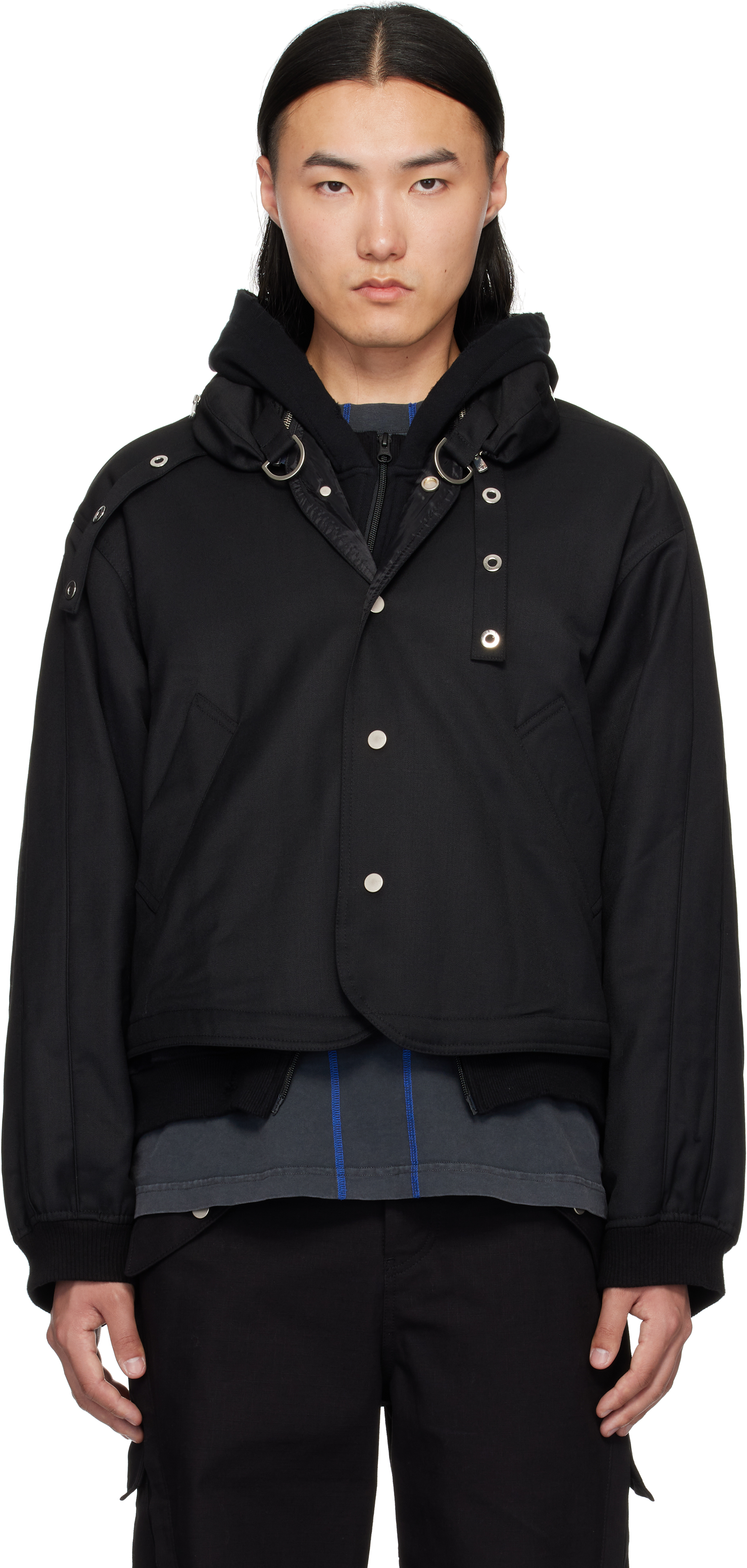 ジャケット・アウター FFFPOSTALSERVICE Diffraction Jacket 2 Diffraction Hunter Jacket in Black – SVRN