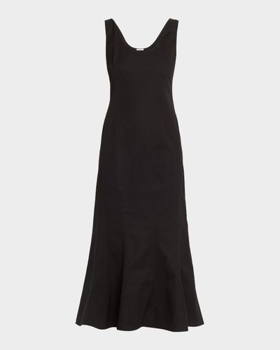 FForme Cary Sleeveless Poplin Midi Trumpet Dress