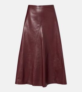 Fforme Fforme Leather midi skirt