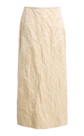 FFORME FFORME Mena Straight CottonBlend Midi Skirt