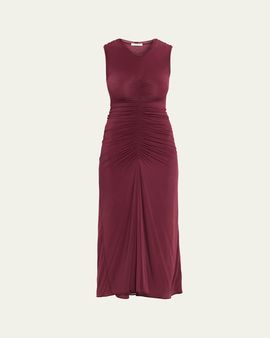 FForme Gisela Sleeveless Ruched Jersey Dress
