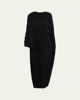 FForme Kahlo Assymetric Draped Loop Jersey Dress