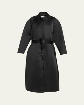 FForme Koharu Duchesse Satin Oversized Coat