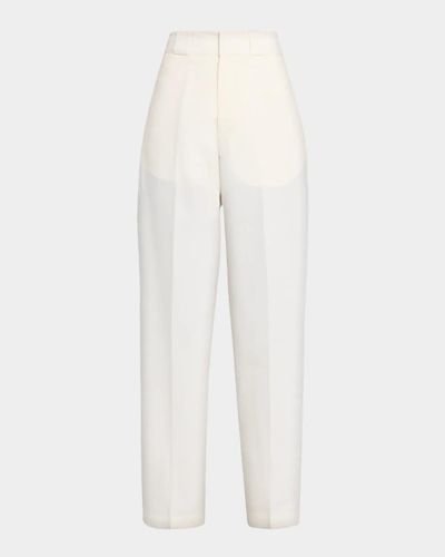 FForme Nahla Cotton-Silk Faille Straight-Leg Utility Trousers