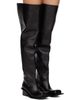 FIDAN NOVRUZOVA FIDAN NOVRUZOVA Black Equestrian Fisherman Boots - 4