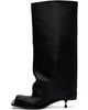 FIDAN NOVRUZOVA FIDAN NOVRUZOVA Black Iman Kitten Heel Tall Boots - 3