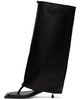 FIDAN NOVRUZOVA FIDAN NOVRUZOVA Black Kaia Stiletto Heel Sandal Tall Boots - 3
