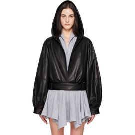 FIDAN NOVRUZOVA FIDAN NOVRUZOVA Black Lael Leather Jacket