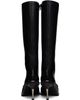 FIDAN NOVRUZOVA FIDAN NOVRUZOVA Black Stiletto Heel Classic Square Toe Boots - 2