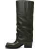 FIDAN NOVRUZOVA FIDAN NOVRUZOVA Khaki Havva Chunky Heel Tall Boots - 3