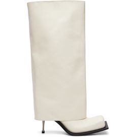 FIDAN NOVRUZOVA FIDAN NOVRUZOVA Off-White Iman Tall Boots
