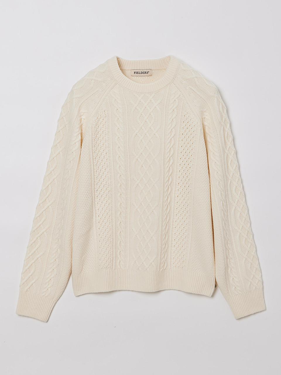 fielders Cashmere Blended Cable Knit