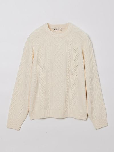 fielders Cashmere Blended Cable Knit