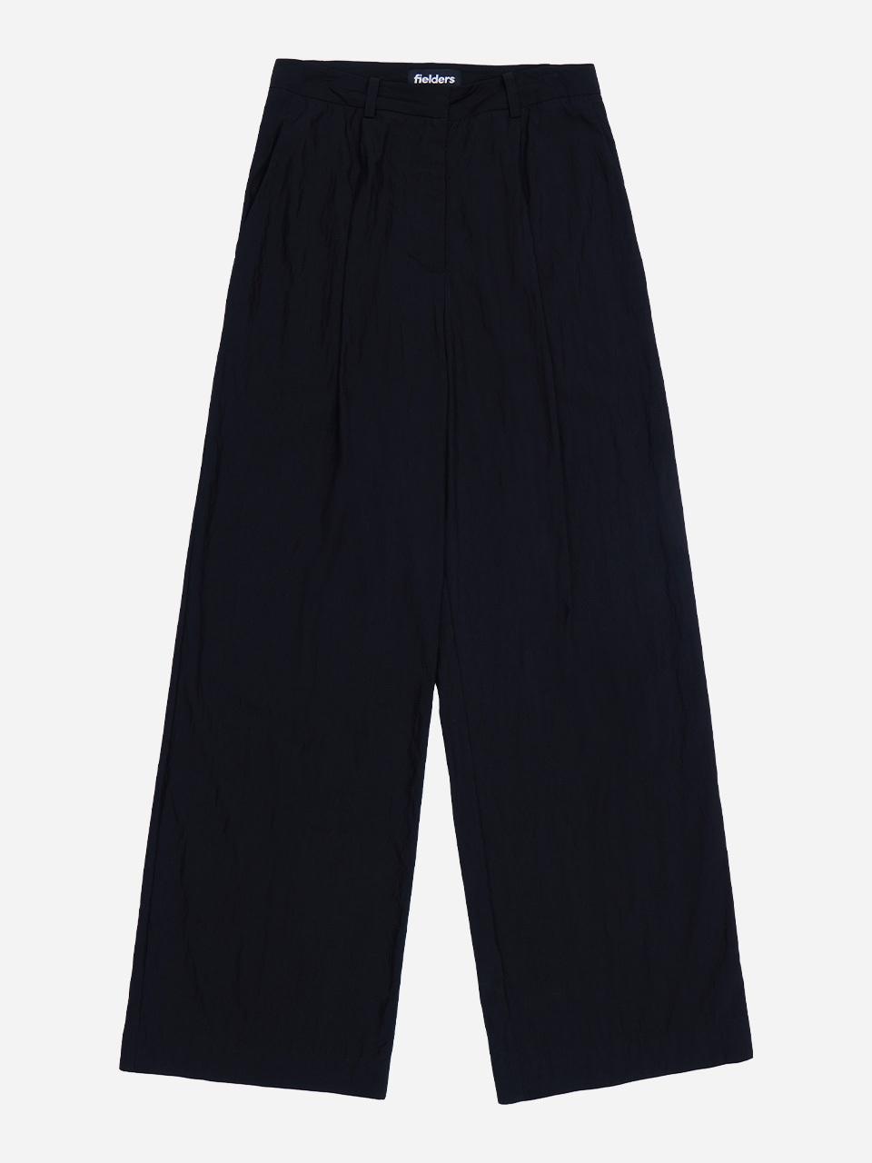 fielders Single Pleat Wide Pants [BLACK]