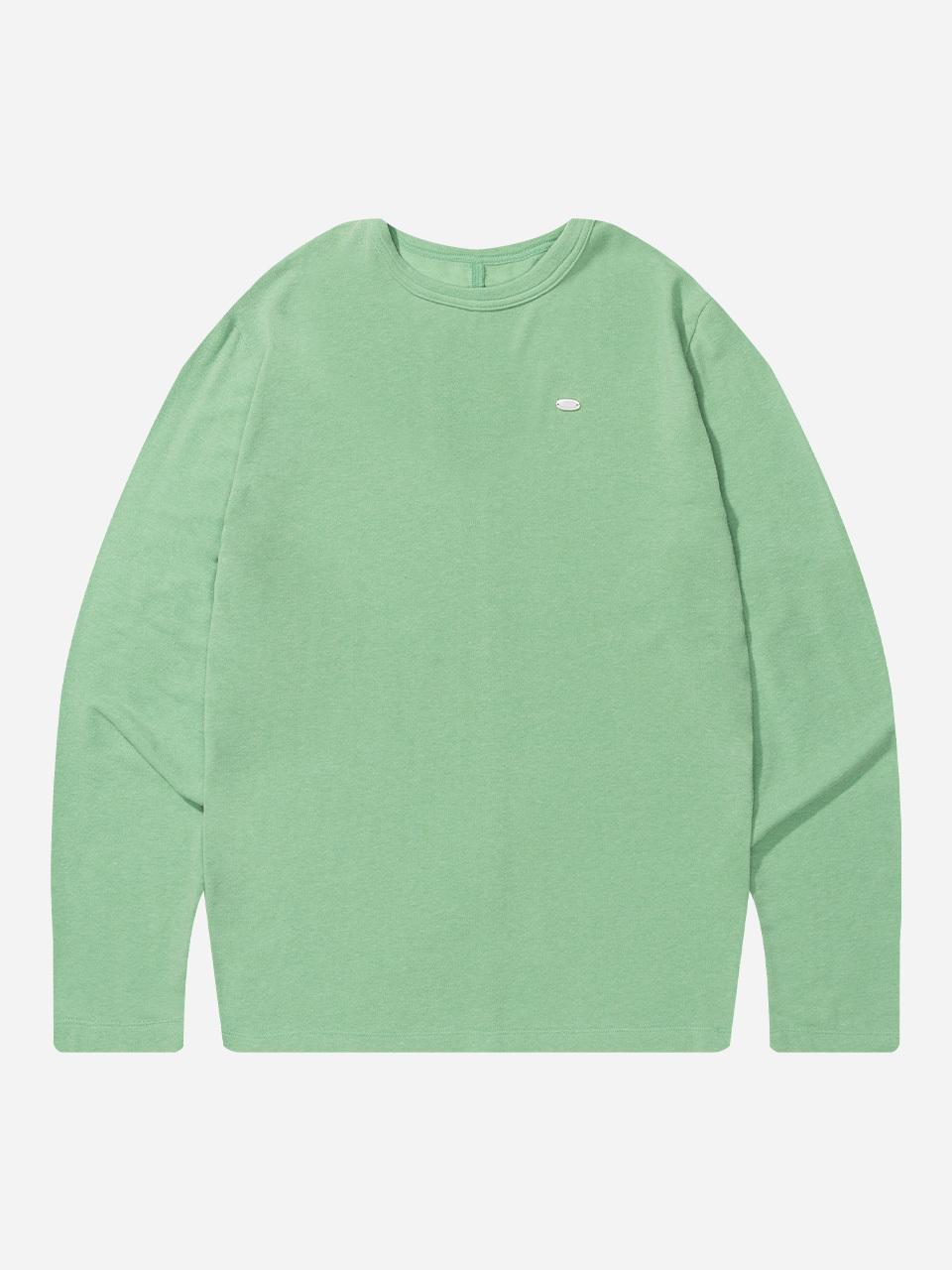 fielders Soft Essential Slim-fit Long Sleeve Round T-shirt [PASTEL GREEN]