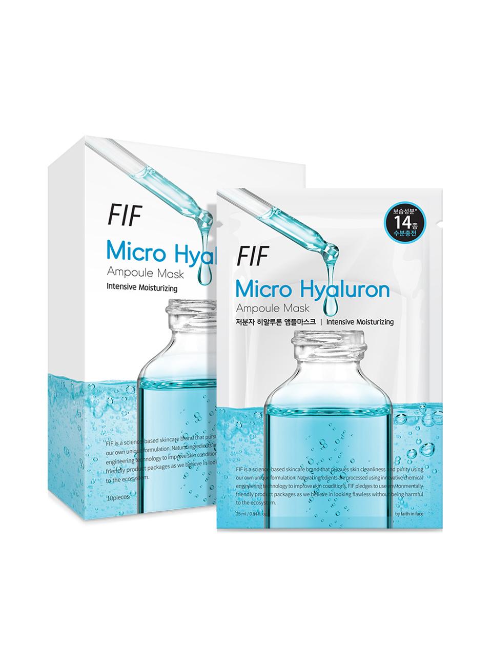 FIF 10 low-molecular hyaluron ampoule masks