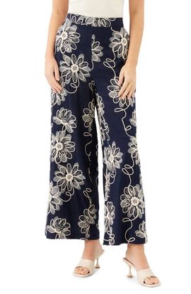 FIFTEEN TWENTY FIFTEEN TWENTY Adara Floral Embroidered Wide Leg Pants