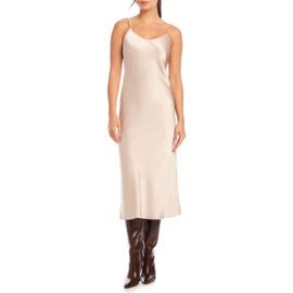 FIFTEEN TWENTY FIFTEEN TWENTY Bias Satin Midi Slipdress