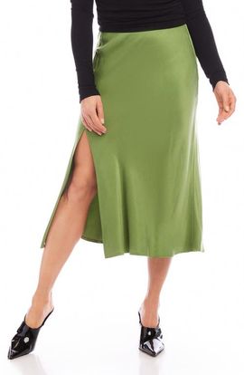 FIFTEEN TWENTY FIFTEEN TWENTY Brielle Slit Hem Midi Skirt