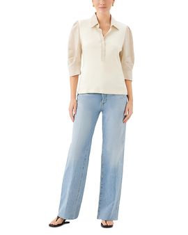 Fifteen Twenty Fifteen Twenty Camden Contrast Henley Top