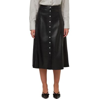 FIFTEEN TWENTY FIFTEEN TWENTY Esmeralda Faux Leather Midi Skirt