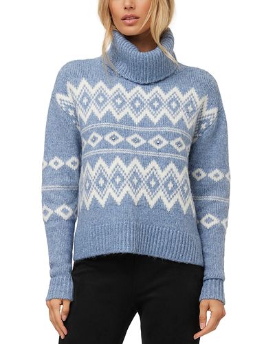 Fifteen Twenty Fifteen Twenty Esther Jacquard Turtleneck Sweater