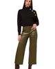 FIFTEEN TWENTY FIFTEEN TWENTY Faux Leather Cropped Wide Leg Pants - 4
