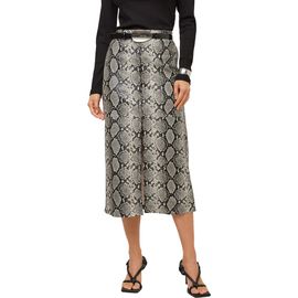 FIFTEEN TWENTY FIFTEEN TWENTY Kaia Snake Print Faux Leather Midi Skirt 