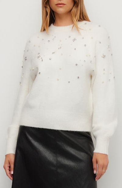 FIFTEEN TWENTY FIFTEEN TWENTY Kristell Embellished Crewneck Sweater