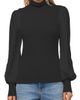 FIFTEEN TWENTY FIFTEEN TWENTY Lisette Mixed Media Turtleneck Top - 1