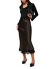 Fifteen Twenty Fifteen Twenty Mia Lace Trim Bias Midi Skirt - 6