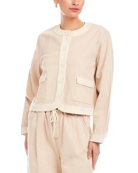 Fifteen Twenty Fifteen Twenty Myra Contrast Cropped Jacket