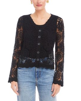 Fifteen Twenty Fifteen Twenty Nelly Crochet Soft Jacket