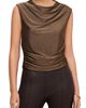 FIFTEEN TWENTY FIFTEEN TWENTY Paige Metallic Sleeveless Shirred Top - 1
