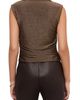 FIFTEEN TWENTY FIFTEEN TWENTY Paige Metallic Sleeveless Shirred Top - 2