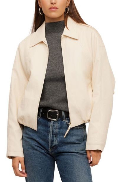 FIFTEEN TWENTY FIFTEEN TWENTY Regin Faux Leather Bomber Jacket