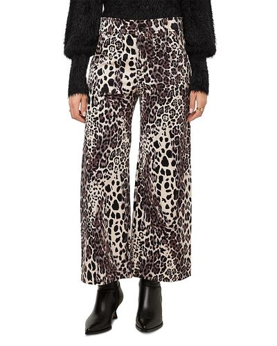 Fifteen Twenty Fifteen Twenty Rylee Cotton Blend Printed Cropped Pants