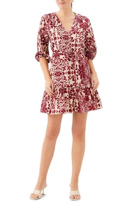 FIFTEEN TWENTY FIFTEEN TWENTY Tasha Print Tie Waist Minidress 