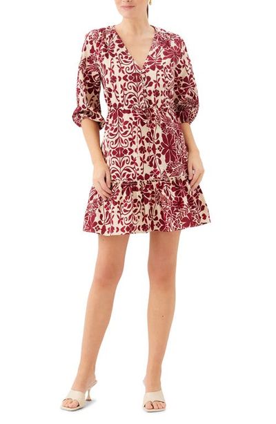 FIFTEEN TWENTY FIFTEEN TWENTY Tasha Print Tie Waist Minidress 