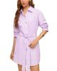 Fifteen Twenty Fifteen Twenty Tatum Ruched Sleeve Shirt Dress - 2